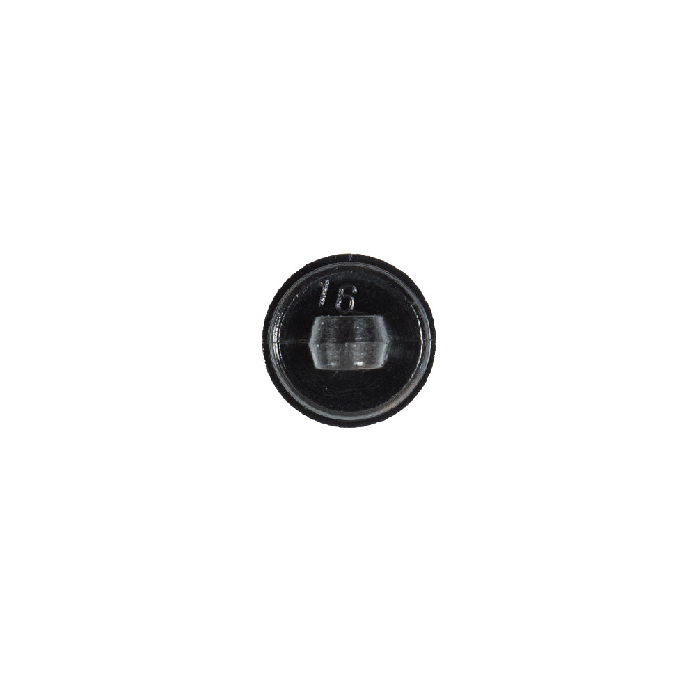 Italian Black Spiral Etched Plastic Button - 16L/10mm - Joann Fabrics