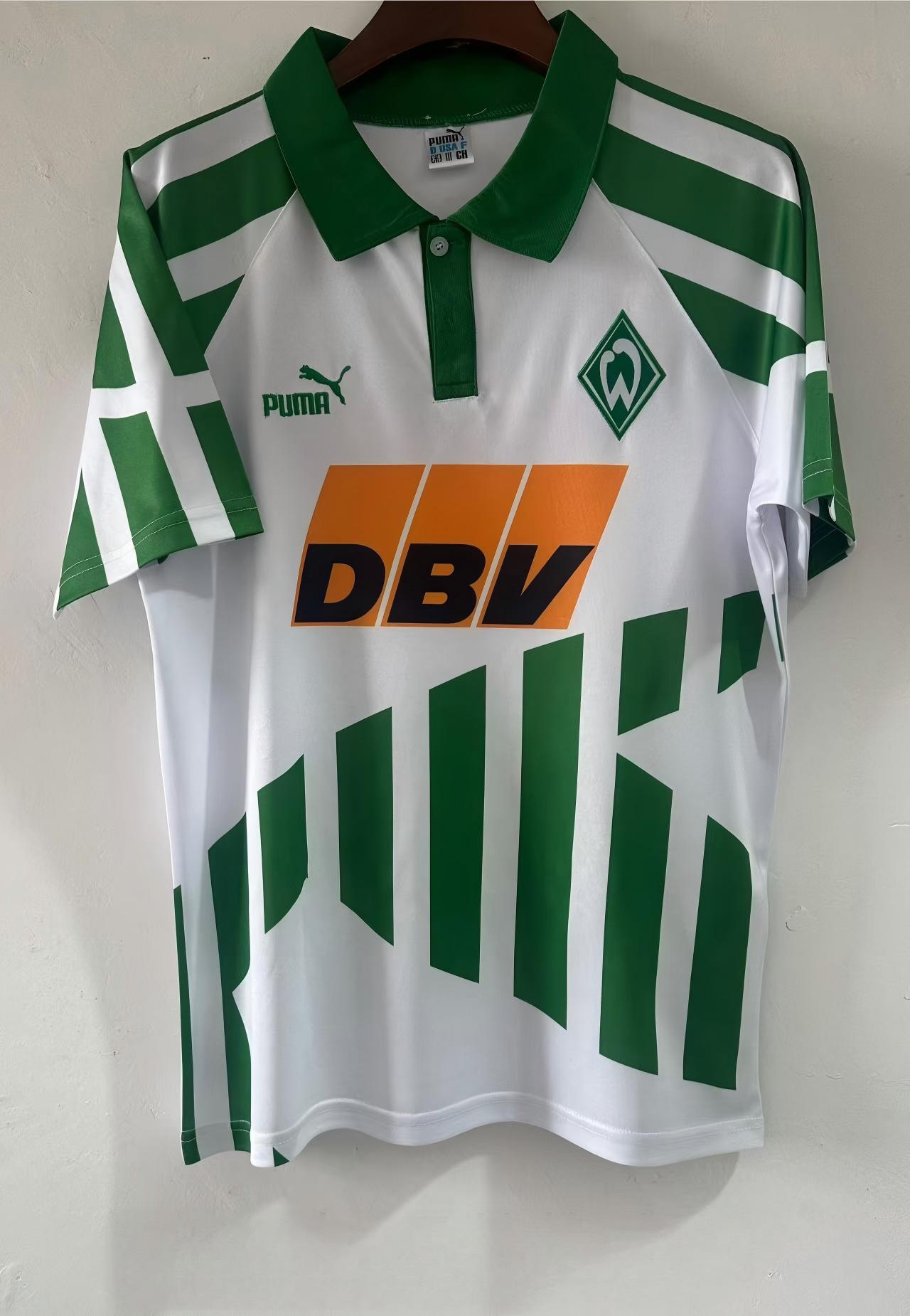 1994/1995 Retro Werder Bremen Home Football Shirt 1:1 Thai Quality