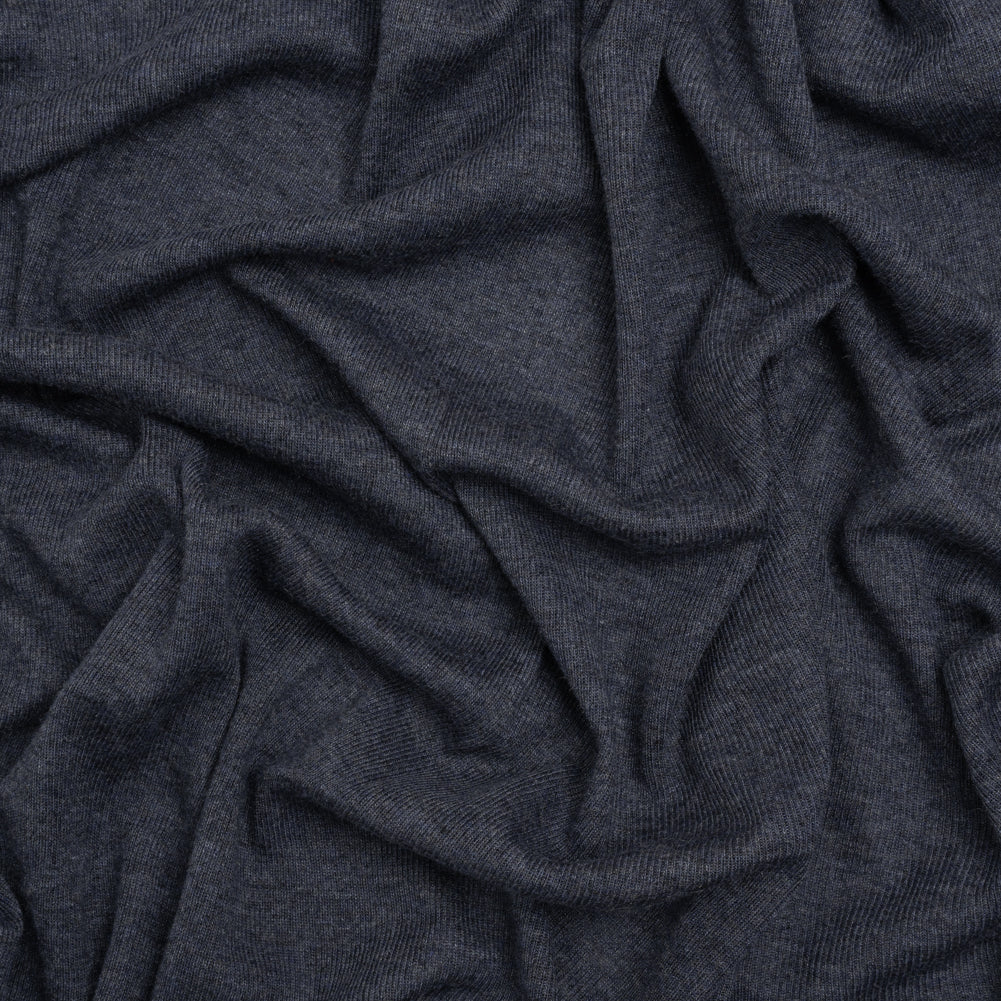 Cotton and Modal 1x1 Rib Knit - Heathered Navy Blue - Joann Fabrics