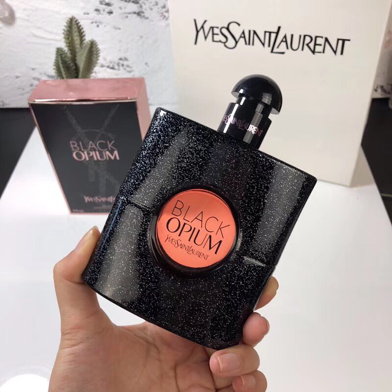 YSL Black Opium Eau de Parfum 90ml | Coffee and Jasmine Scent | Long-lasting Fragrance | Sophisticated Bottle Design