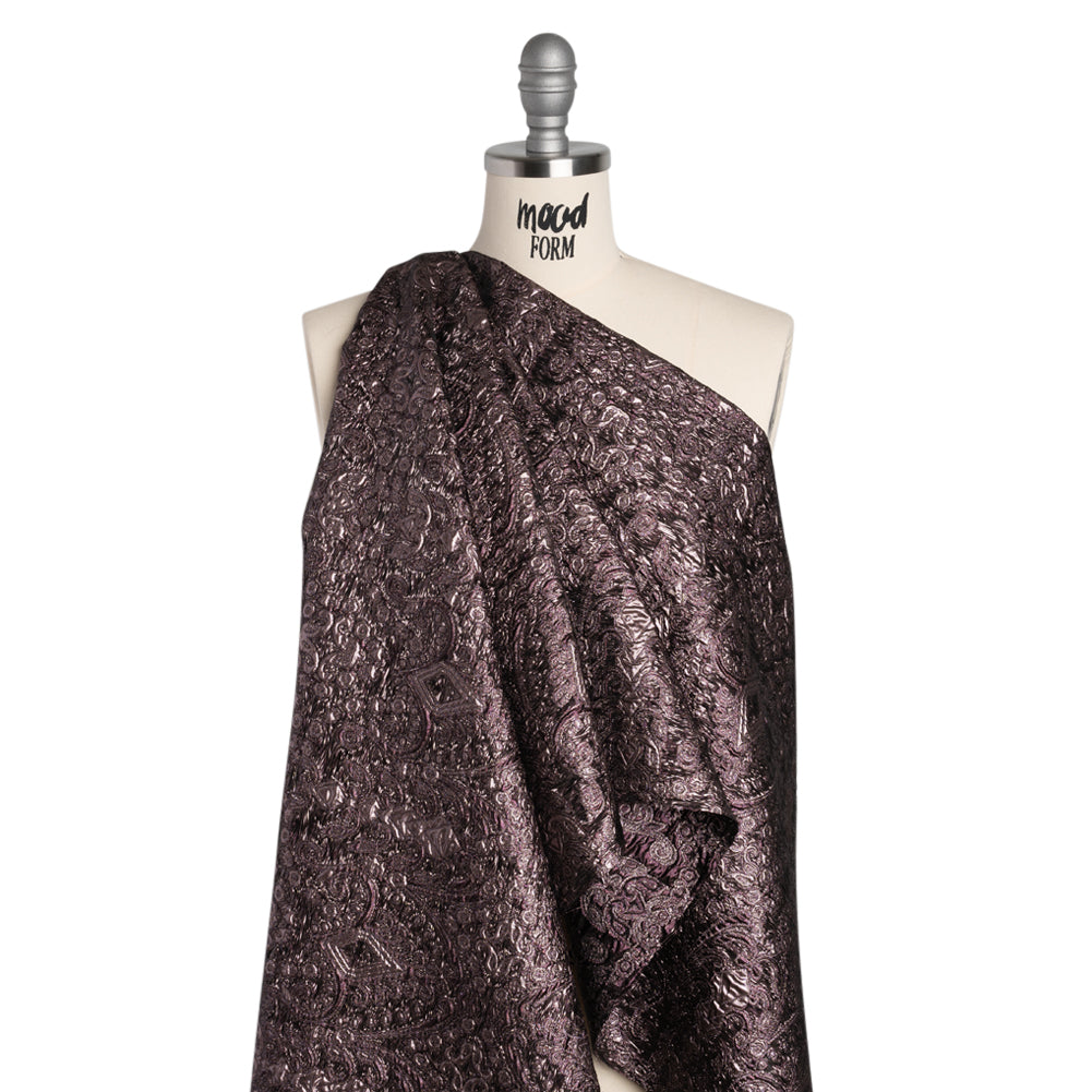 Metallic Luxury Brocade - Dusk Purple Fancy Chandeliers - Joann Fabrics