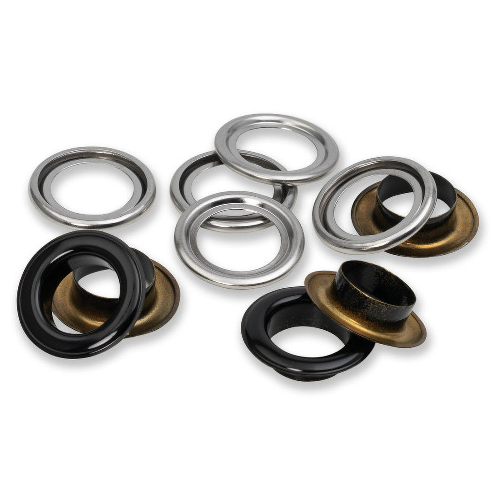 Prym Eyelets with Washers - Black 14mm - 15pc - Joann Fabrics