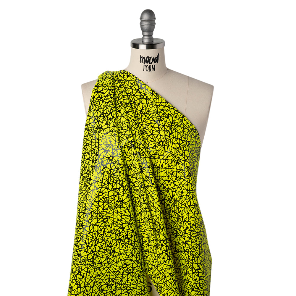 Printed Reflective Fabric - Fluorescent Yellow with Black Web - Joann Fabrics