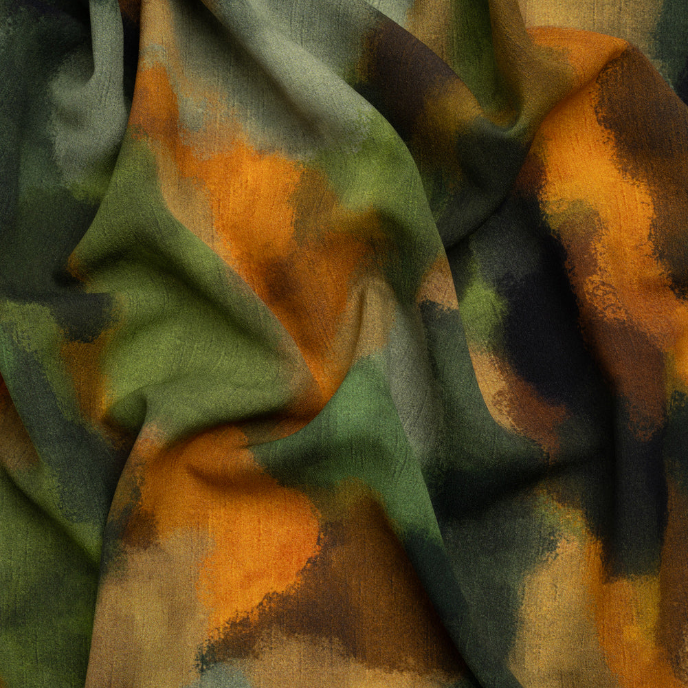 Mood Exclusive Green Fade Away Lightweight Polyester Crepe - Joann Fabrics