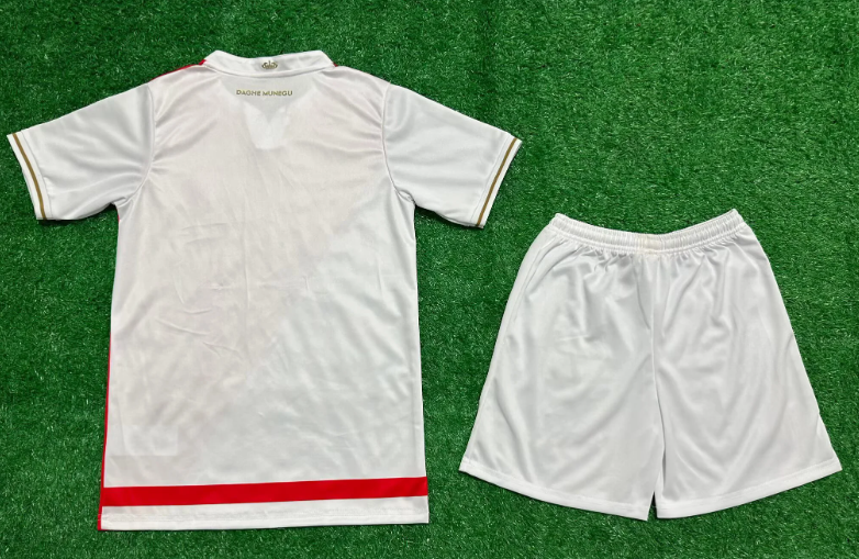 2025/2026 AS Monaco Home Football Shirt 1:1 Thai Quality Kids Size