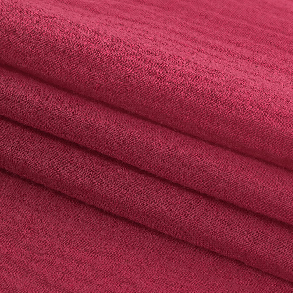 Double Cotton Gauze - Raspberry - Talamanca Collection - Joann Fabrics