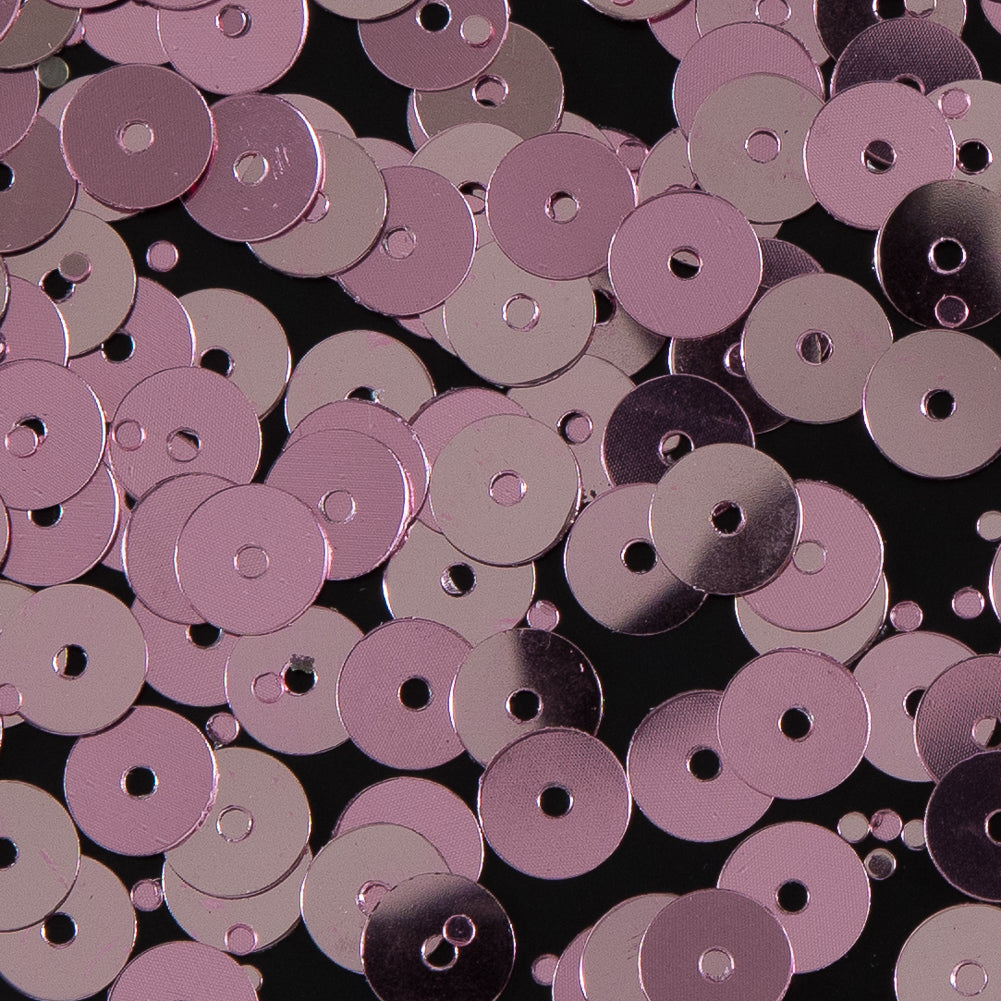 Bag of Pink Color Loose Sequins with Silver Back - 6mm - Joann Fabrics