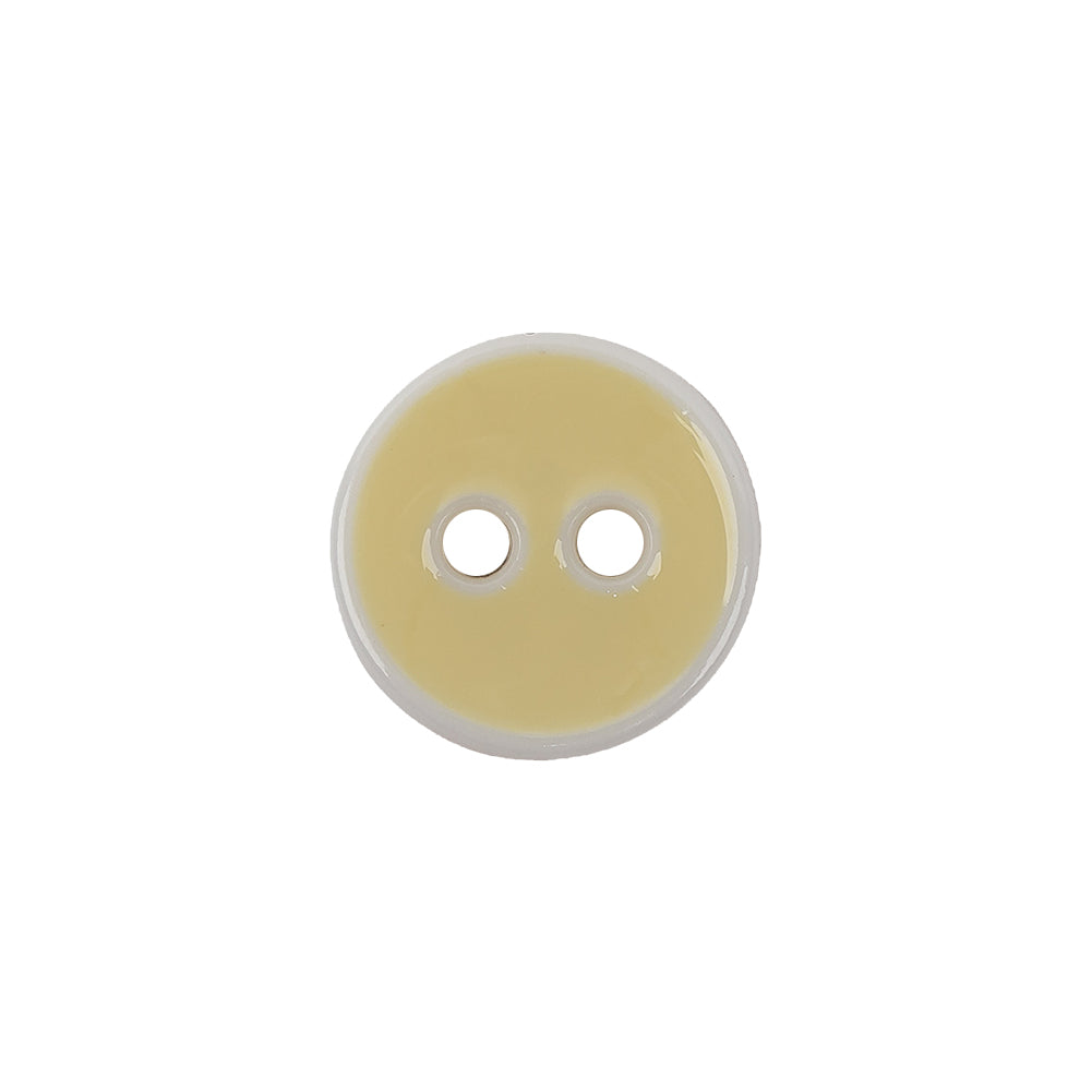 Italian Sunny Side Up and White Two Hole Plastic Button - 24L/15mm - Joann Fabrics