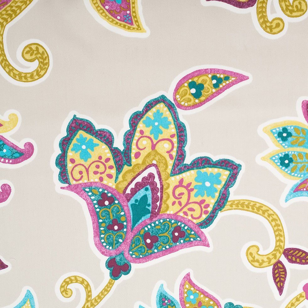 Spanish Beige Floral Cotton-Polyester Print - Joann Fabrics