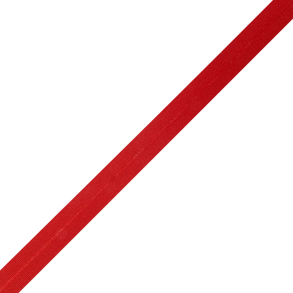 Italian Red Foldover Grosgrain Ribbon - 0.8125