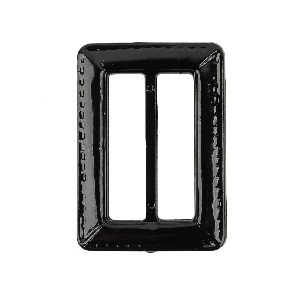 Italian Black Faux Leather Slider - 2.125