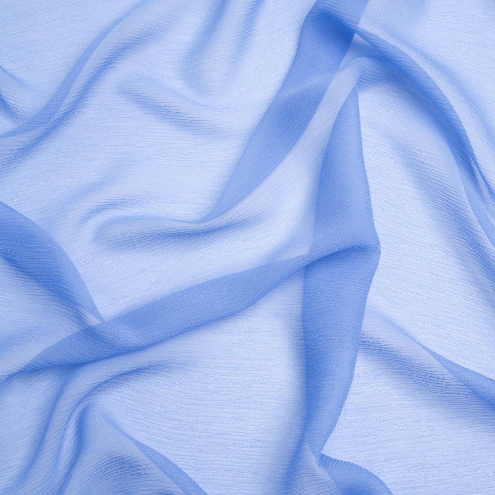 Crinkled Silk Chiffon - Regatta Blue - Premium Collection - Joann Fabrics