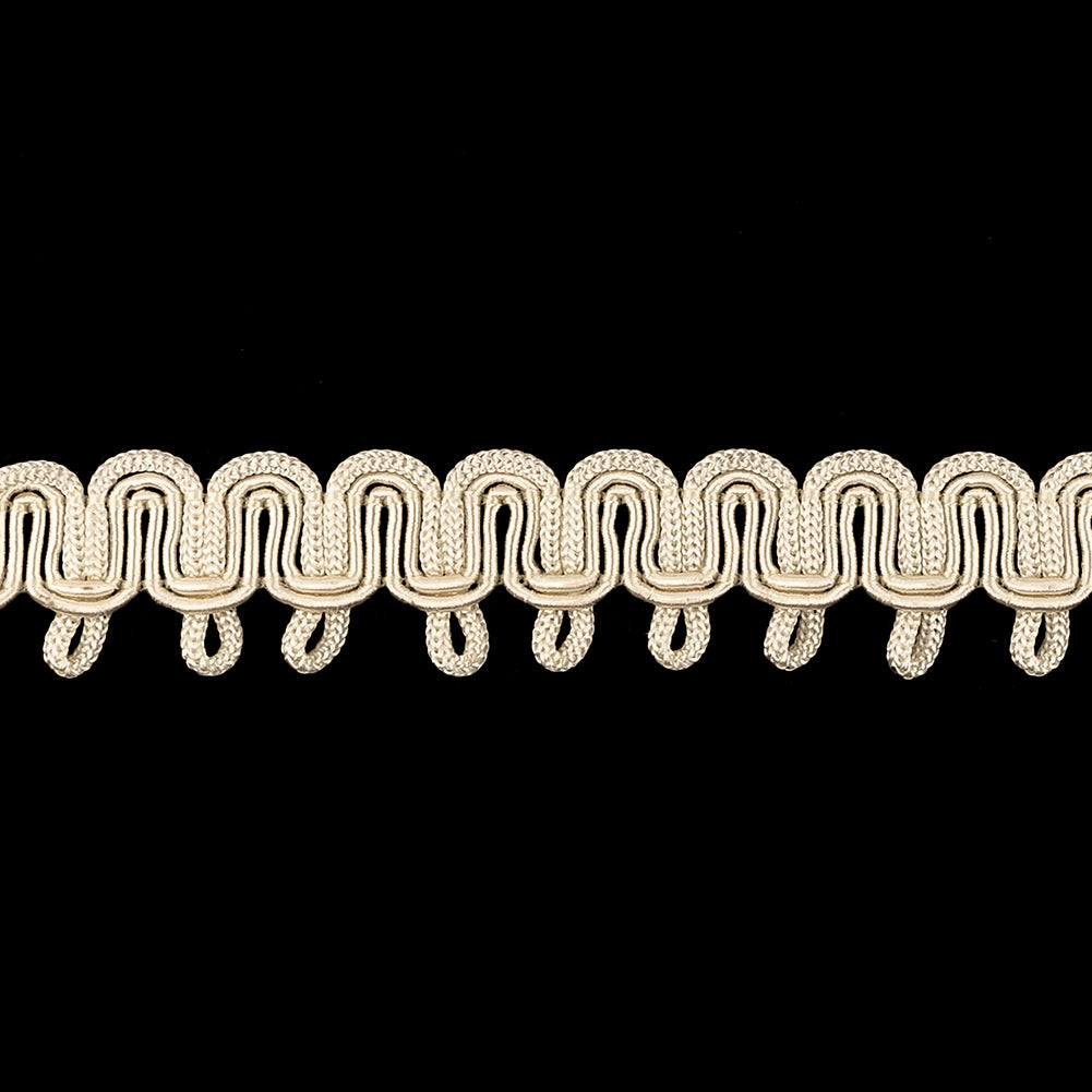Oyster White Waves and Picots Braided Trim - 0.75