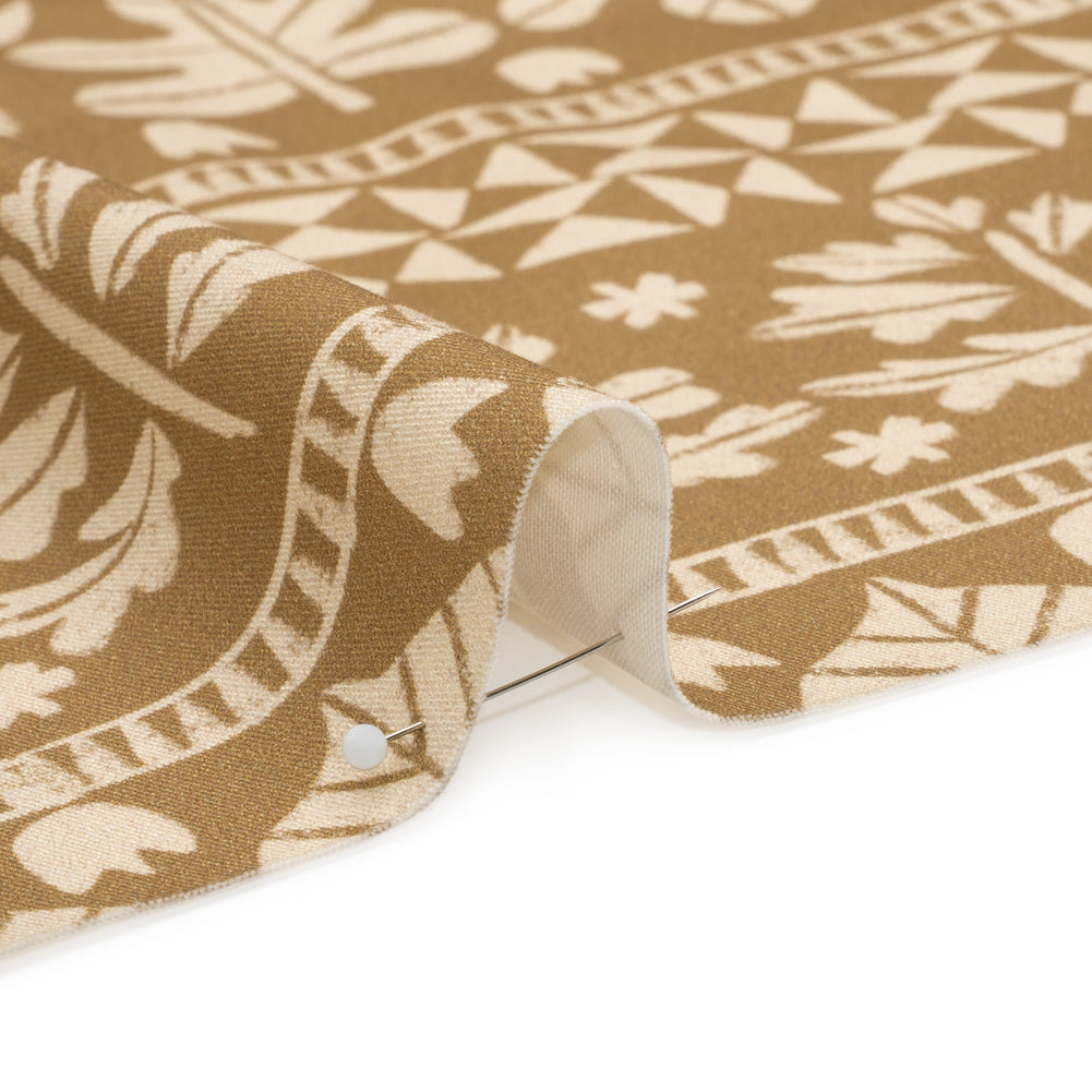 Stretch Cotton Twill Print - Beige Animal, Leaf, and Geometric Stripes - Mood Exclusive Puma Pounce - Joann Fabrics