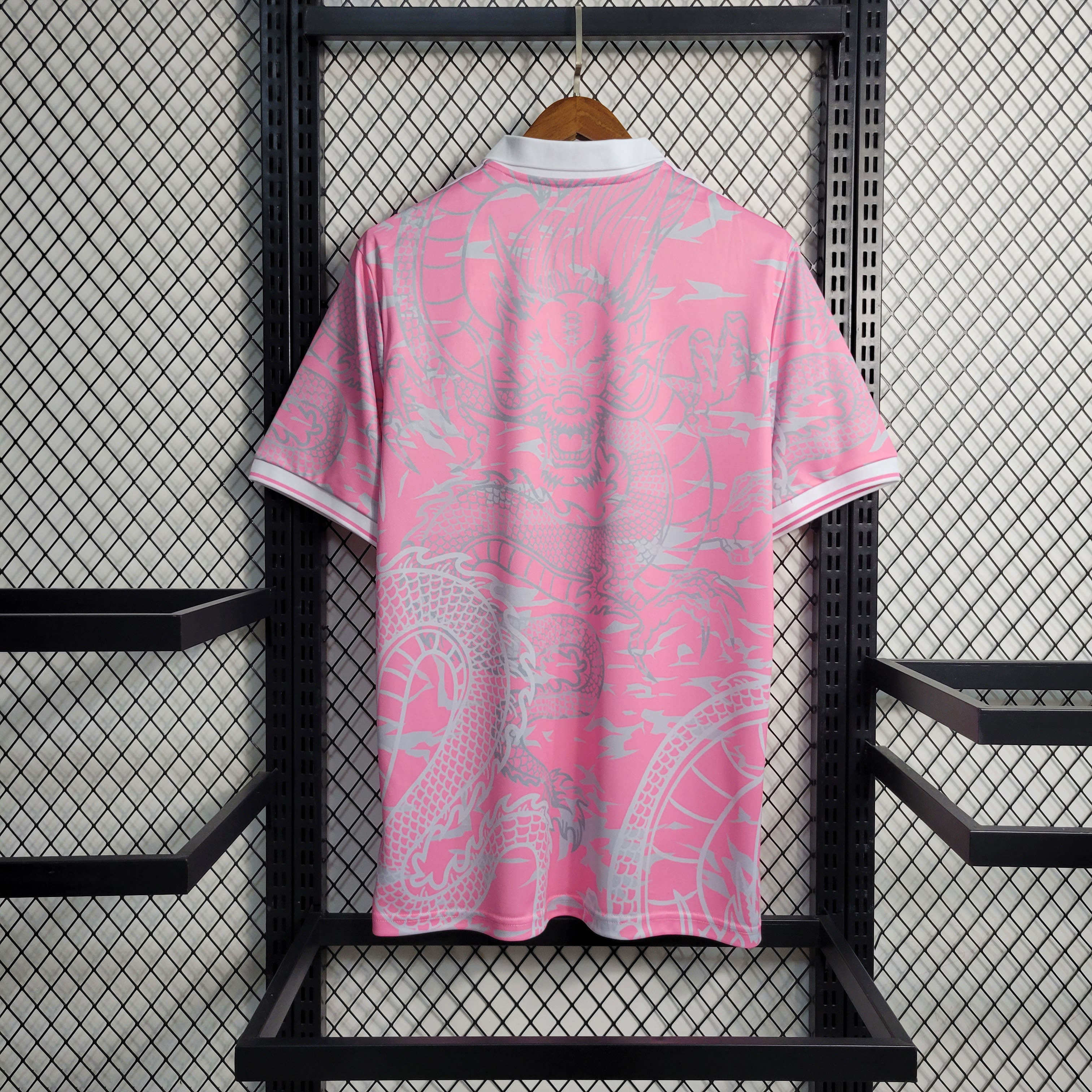 2023/2024 Real Madrid Chinese Dragon Pink Football Shirt 1:1 Thai Quality