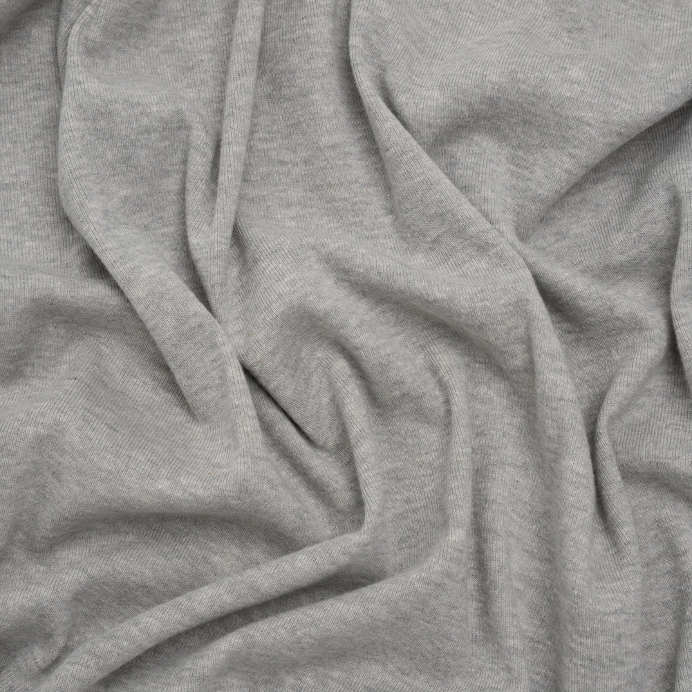 Cotton and Polyester 1x1 Rib Knit - Heathered Warm Gray - Deadstock - Joann Fabrics