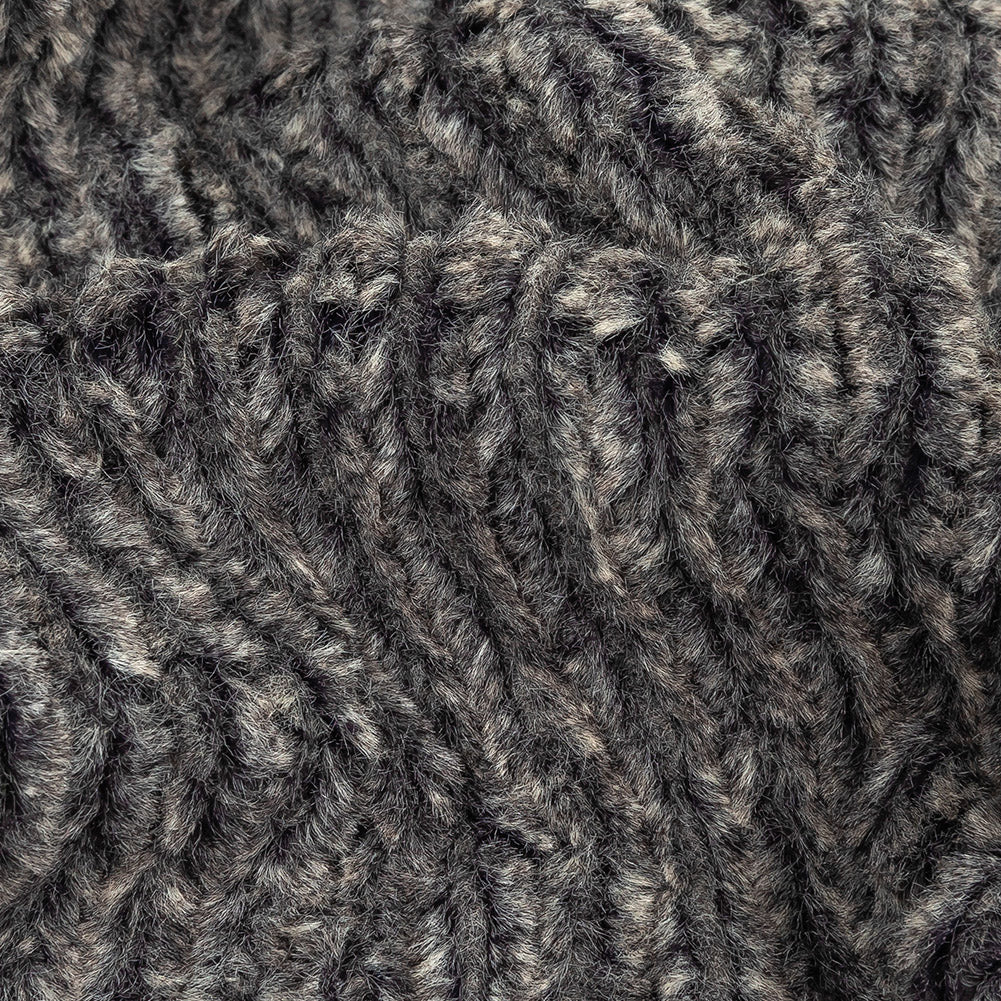 Heathered Gray Rib Knit Faux Fur - Joann Fabrics