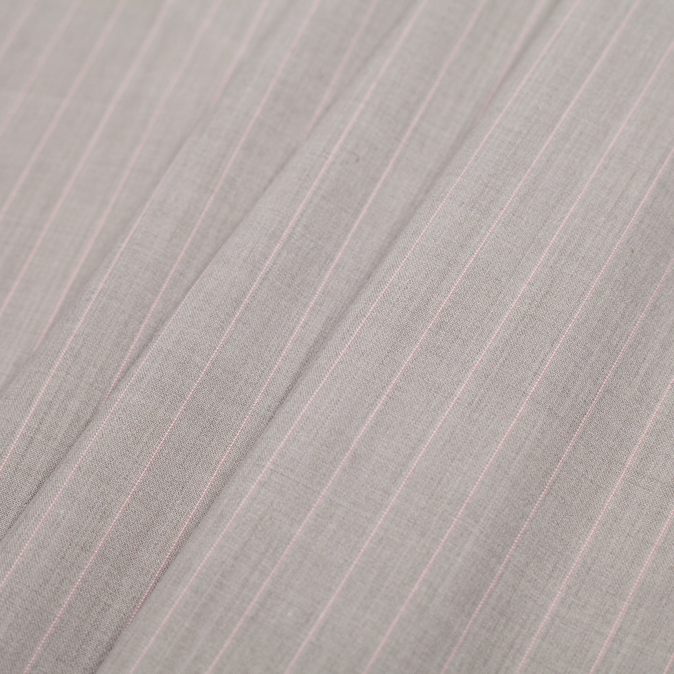 Italian Light Taupe Striped Stretch Polyester Suiting - Joann Fabrics