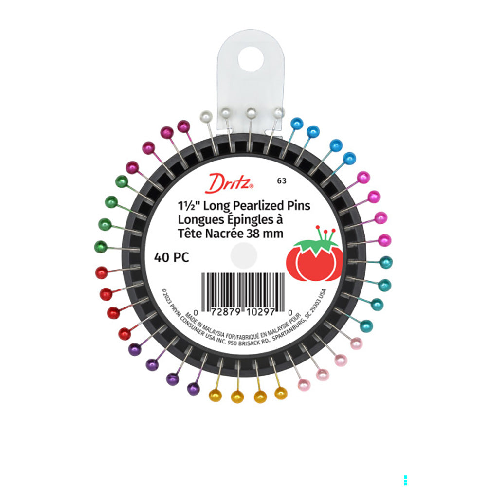 Dritz Long Pearlized Pins - 1.5