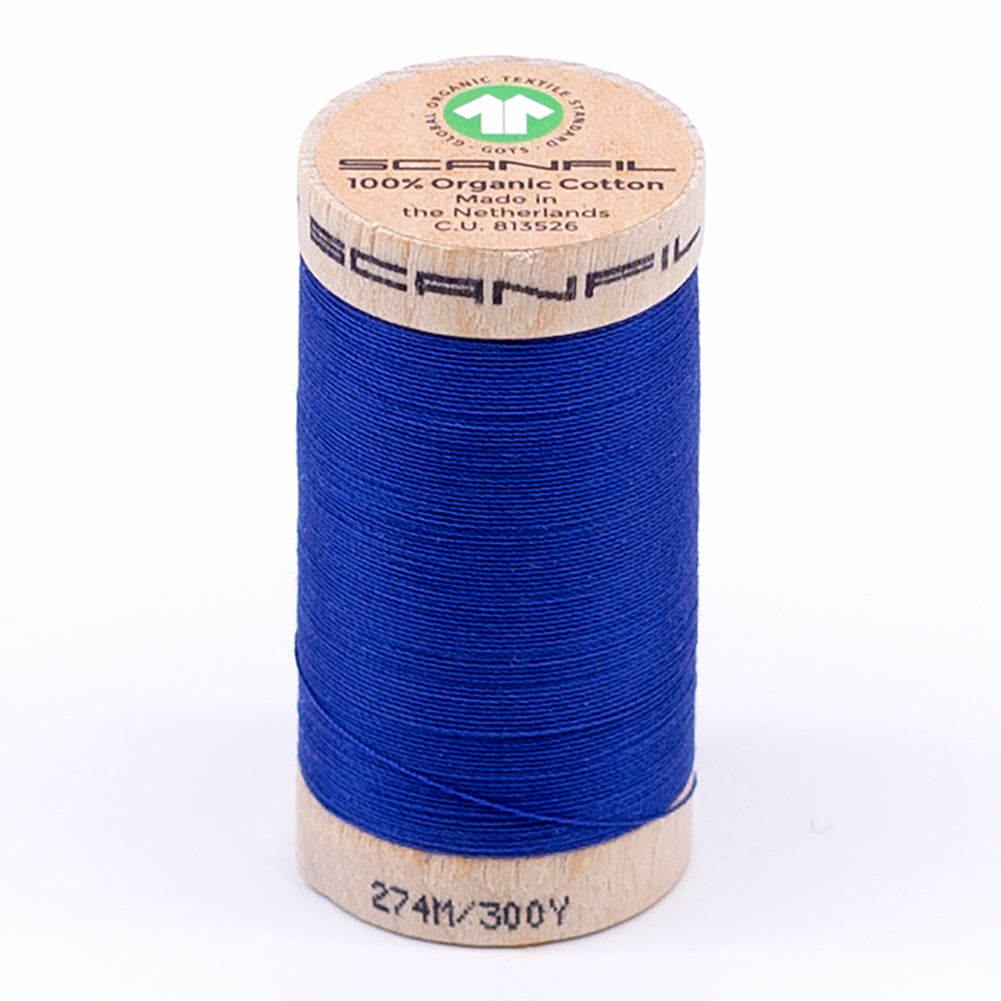 SCANFIL® 30wt Organic Pima Cotton Thread 300 yds - 4817 Nautical Blue - Joann Fabrics