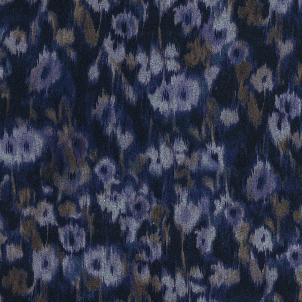 Carolina Herrera Purple Abstract Printed Silk Organza - Joann Fabrics