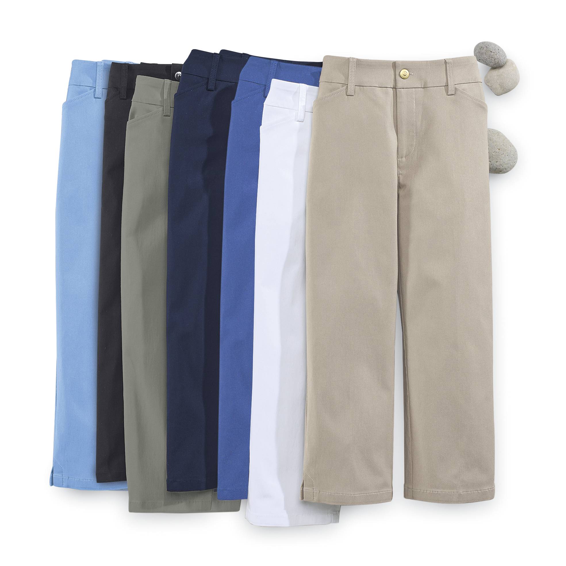 Soft Stretch Capri, Wrinkle Resistant, Fly Front with Button, Pockets - Northstyle Catalog