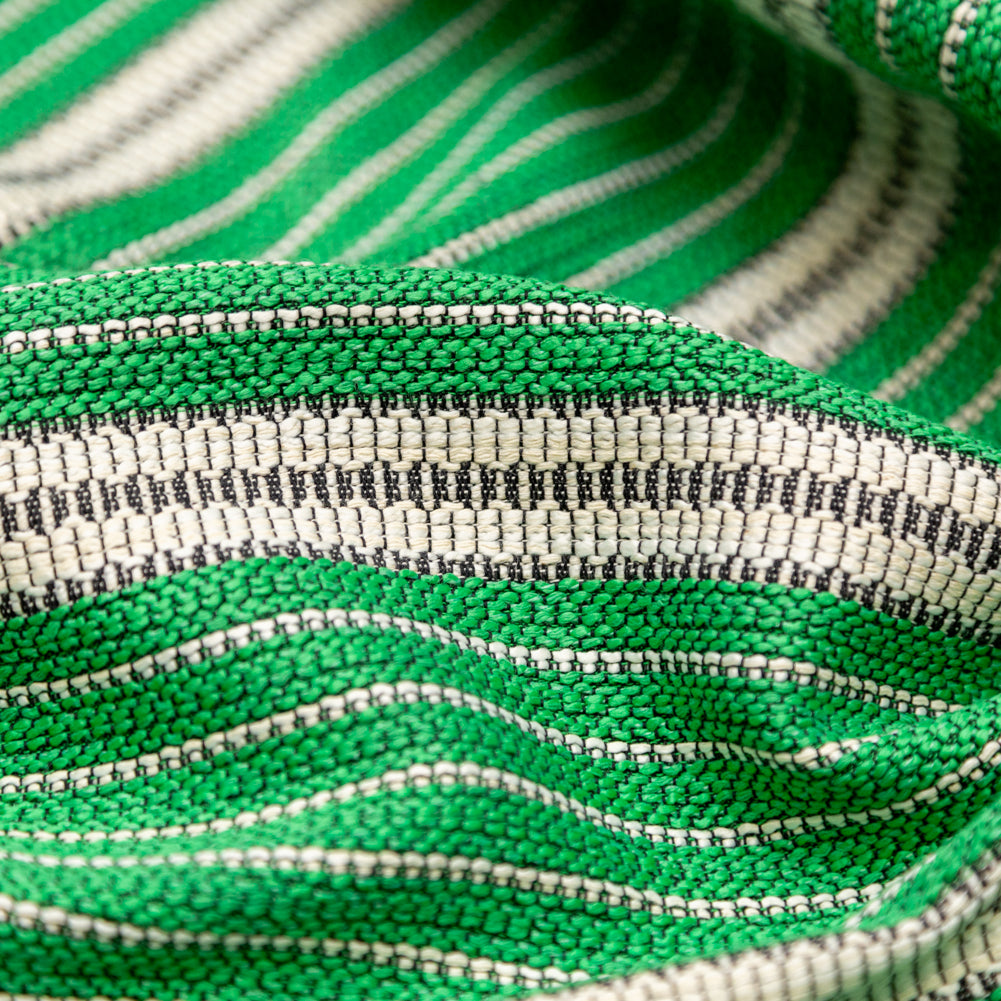 Kelly Green Striped Tweed - Joann Fabrics