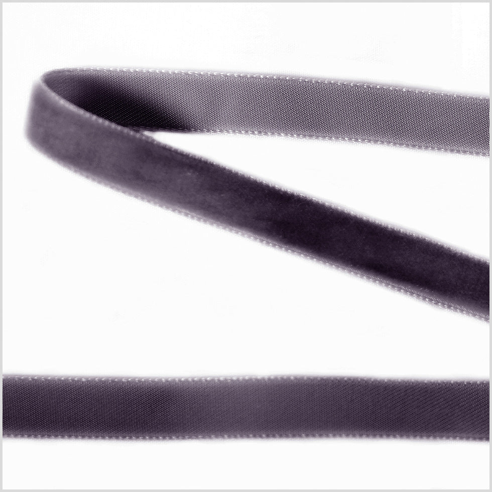 Single Faced Velvet Ribbon Made in Italy - 3/8