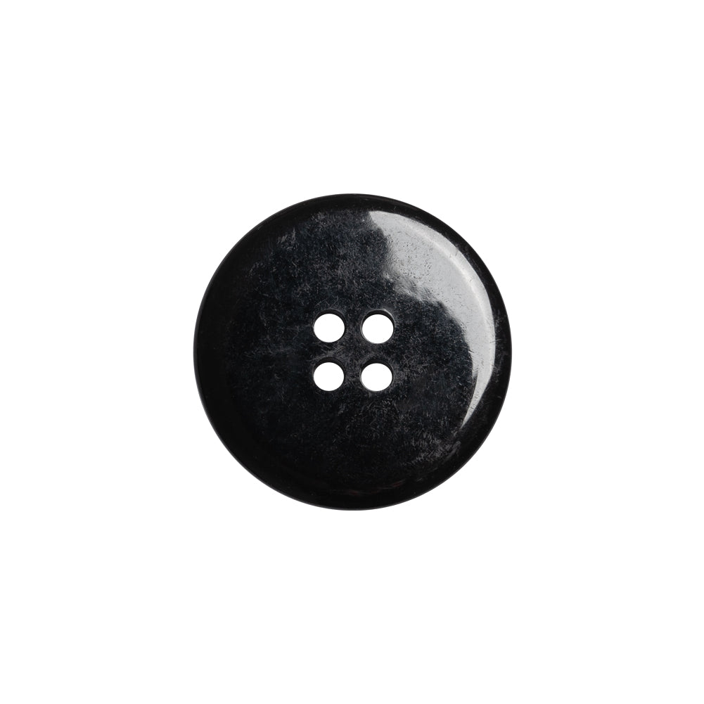 Plastic 4-Hole Button - Matte Black Glossy Rim - 30L/19mm - Joann Fabrics