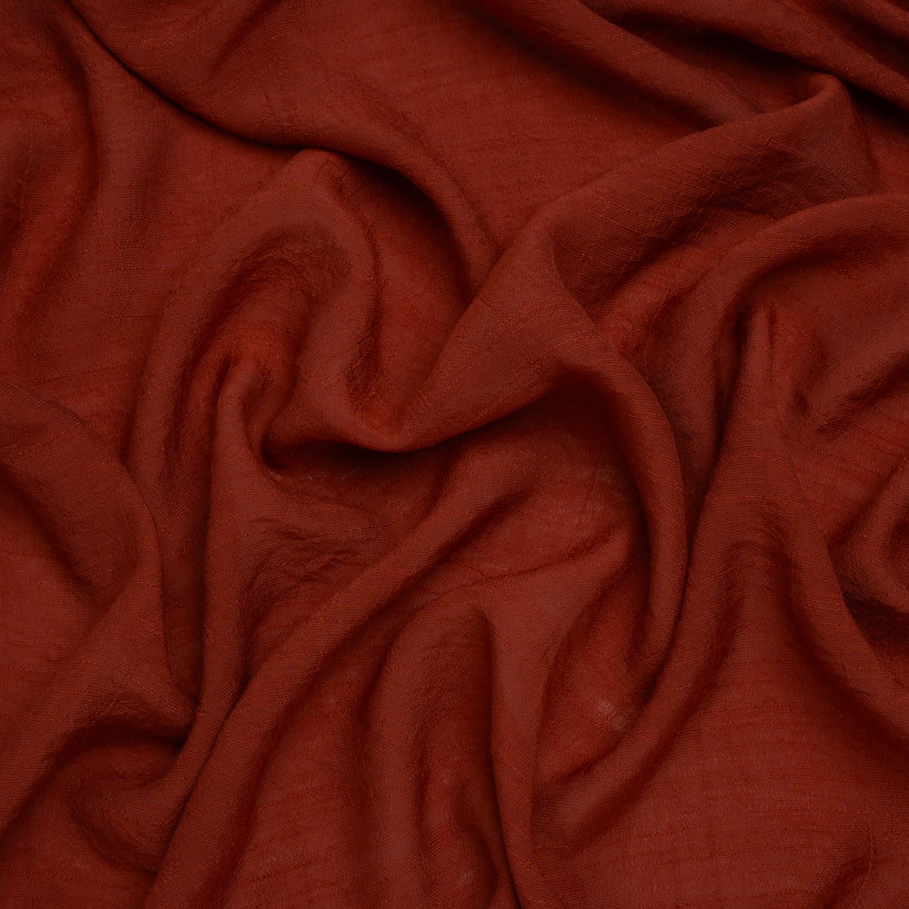 Textured Gauzy Polyester and Rayon Woven - Cinnamon - Designer Deadstock - Joann Fabrics