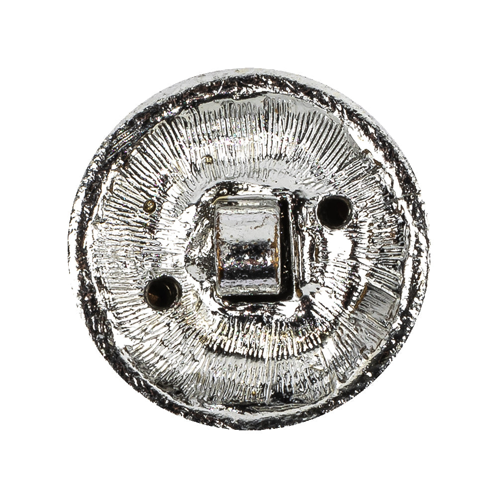 Vintage Swarovski Clustered Crystal Rhinestones and Shiny Silver Metal Circular Shank Back Button - 28L/18mm - Joann Fabrics