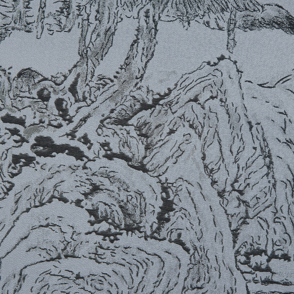 Silver and Black Landscape Jacquard Panel - Joann Fabrics