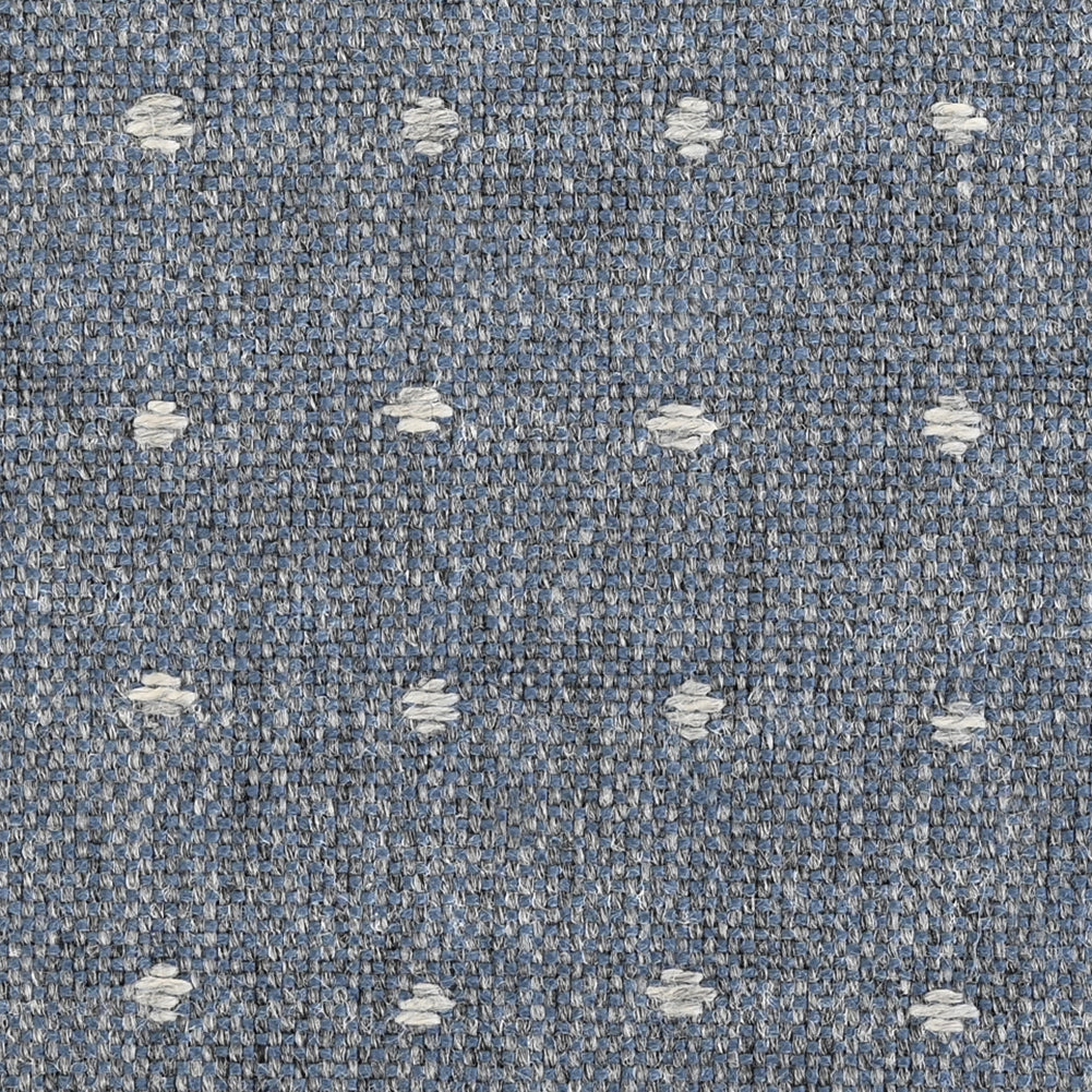 Lure Upholstery Woven by Sunbrella - Denim Blue Polka Dots - Joann Fabrics
