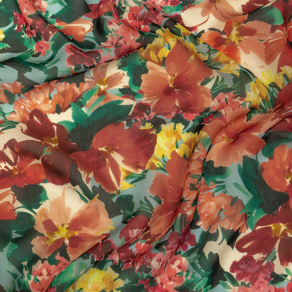 Mood Exclusive Blue Tahitian Twilight Viscose Georgette - Joann Fabrics