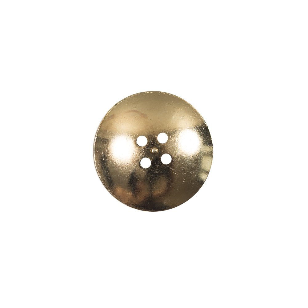 Italian Black and Gold Metal 4-Hole Button - 24L/15mm - Joann Fabrics