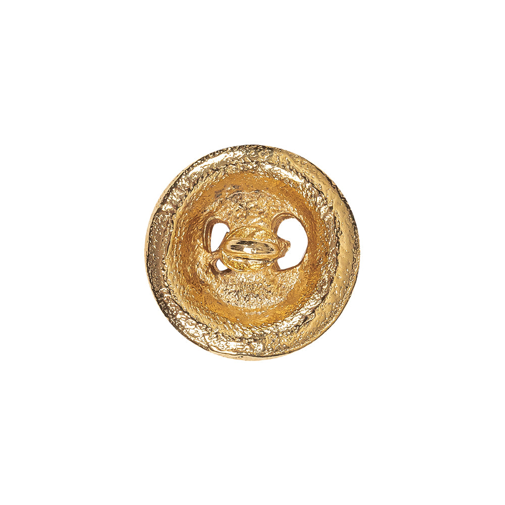 Gold Ornate Crest Metal Shank Back Button - 28L/18mm - Joann Fabrics