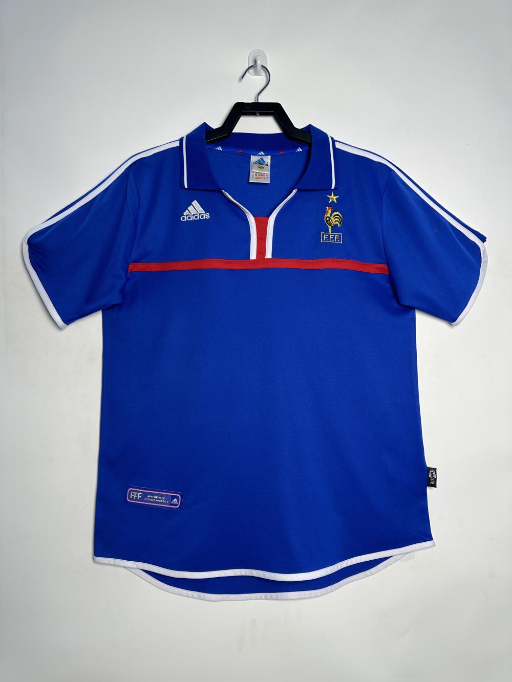 2000 Retro France Home Football Shirt 1:1 Thai Quality