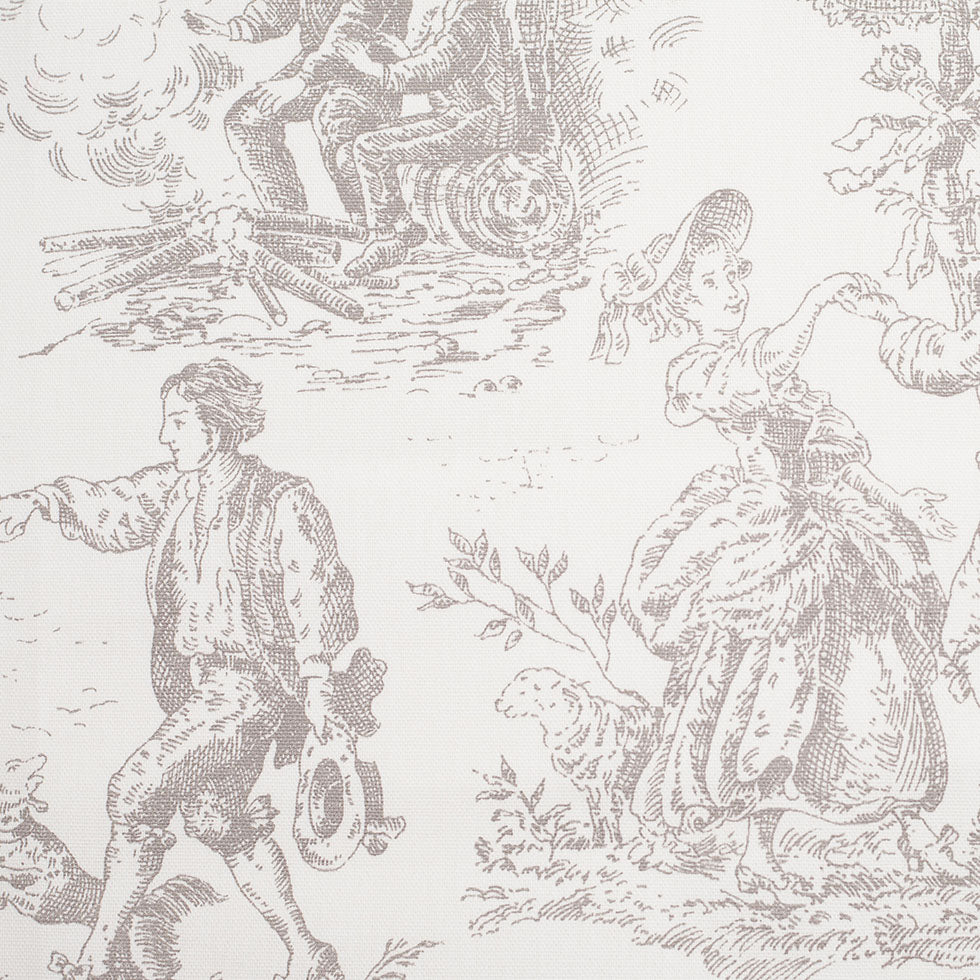 English Linen/Gray Cotton Toile - Joann Fabrics
