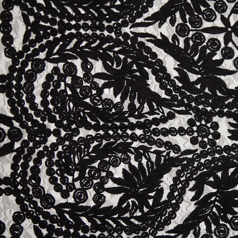 Black Floral Nylon Lace - Joann Fabrics