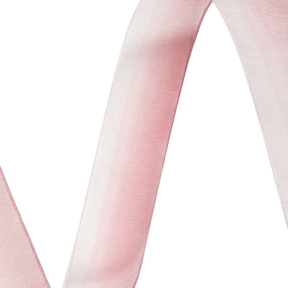 Sheer Burnt Russet and White Ombre Ribbon - 0.875