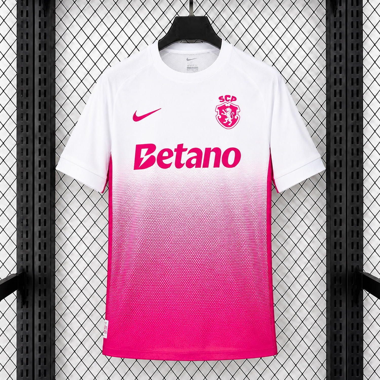 Sporting CP Lisbon 26-27 October Pink White Pink Jersey - Fans Version - UnitedFutballJersey