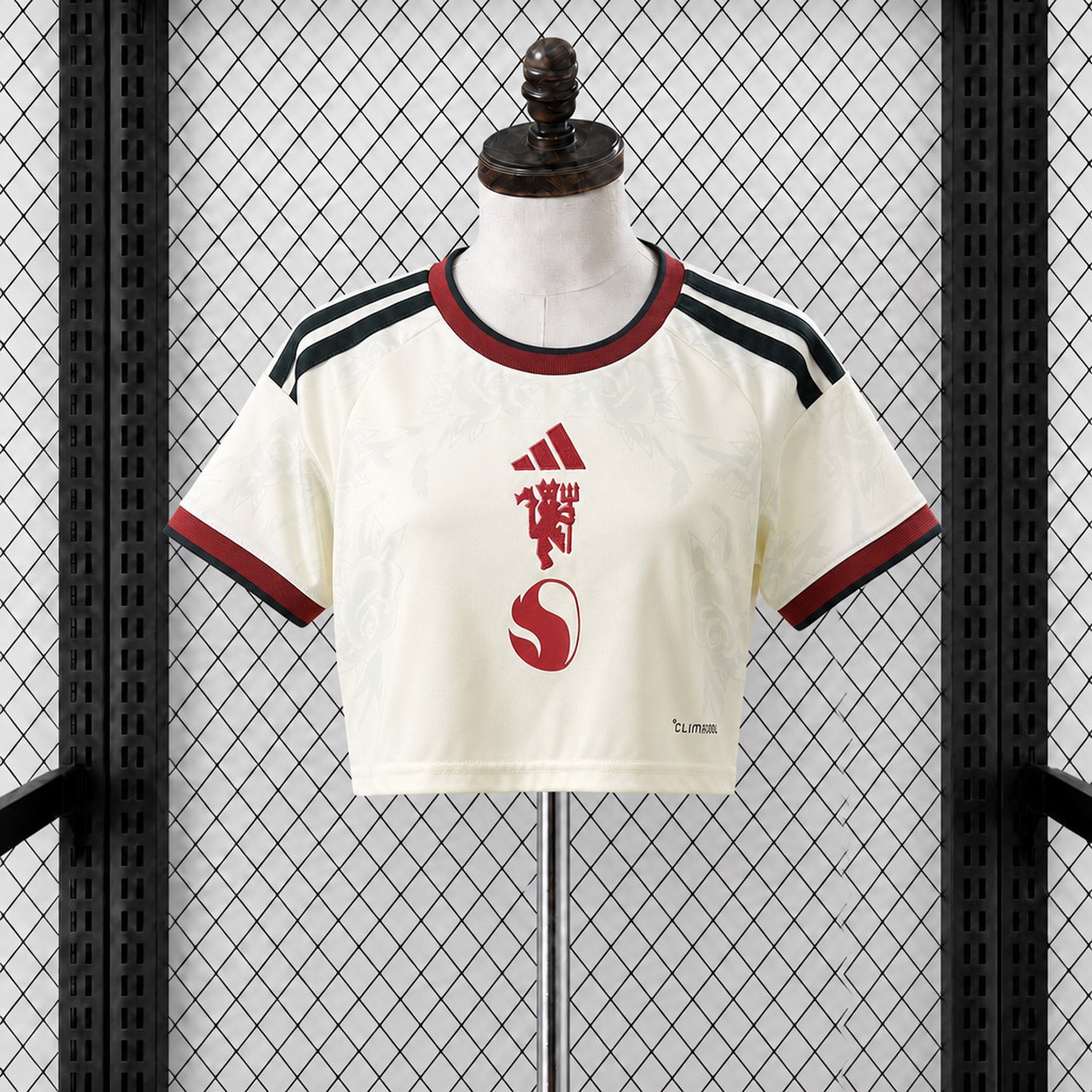 Women's Manchester United 26-27 Third Off-White Cropped Jersey - Fans Version - UnitedFutballJersey