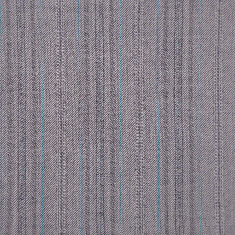 Light Gray/Sky Blue Striped Suiting - Joann Fabrics
