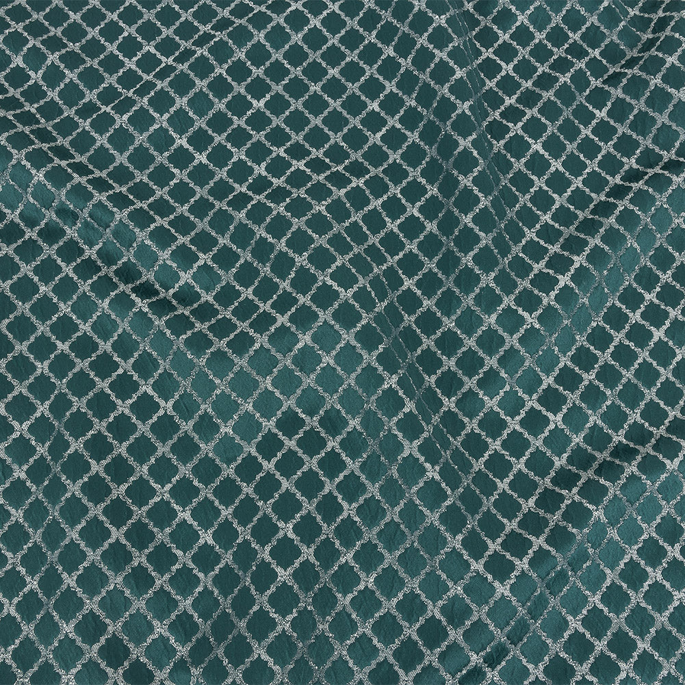 Drapery Jacquard - Emerald Moroccan Quatrefoil - British Imported - Joann Fabrics