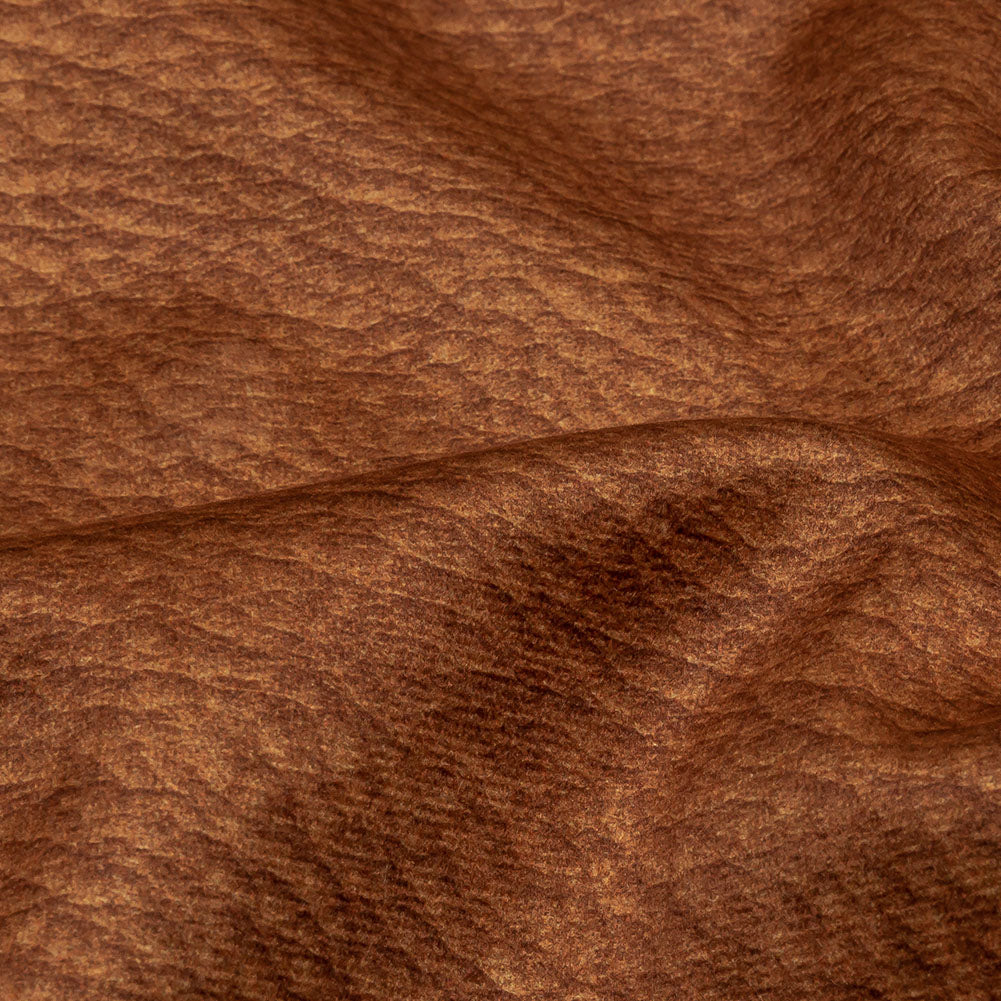 Polyester Microvelvet - Rust Abstract - British Imported - Joann Fabrics