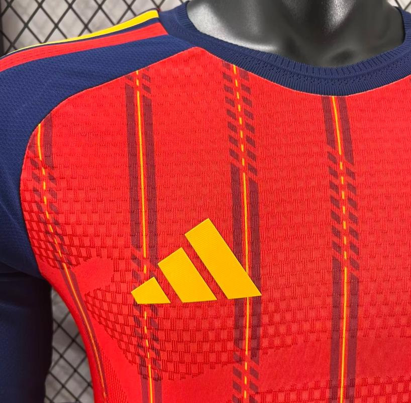 2026 Long Sleeve Player Version Spain Home Football Jersey 1:1 Thai quality
