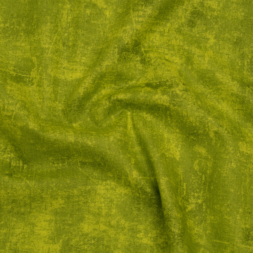 Printed Quilting Cotton by Northcott - Chartreuse Painterly Texture - Canvas Collection - Joann Fabrics