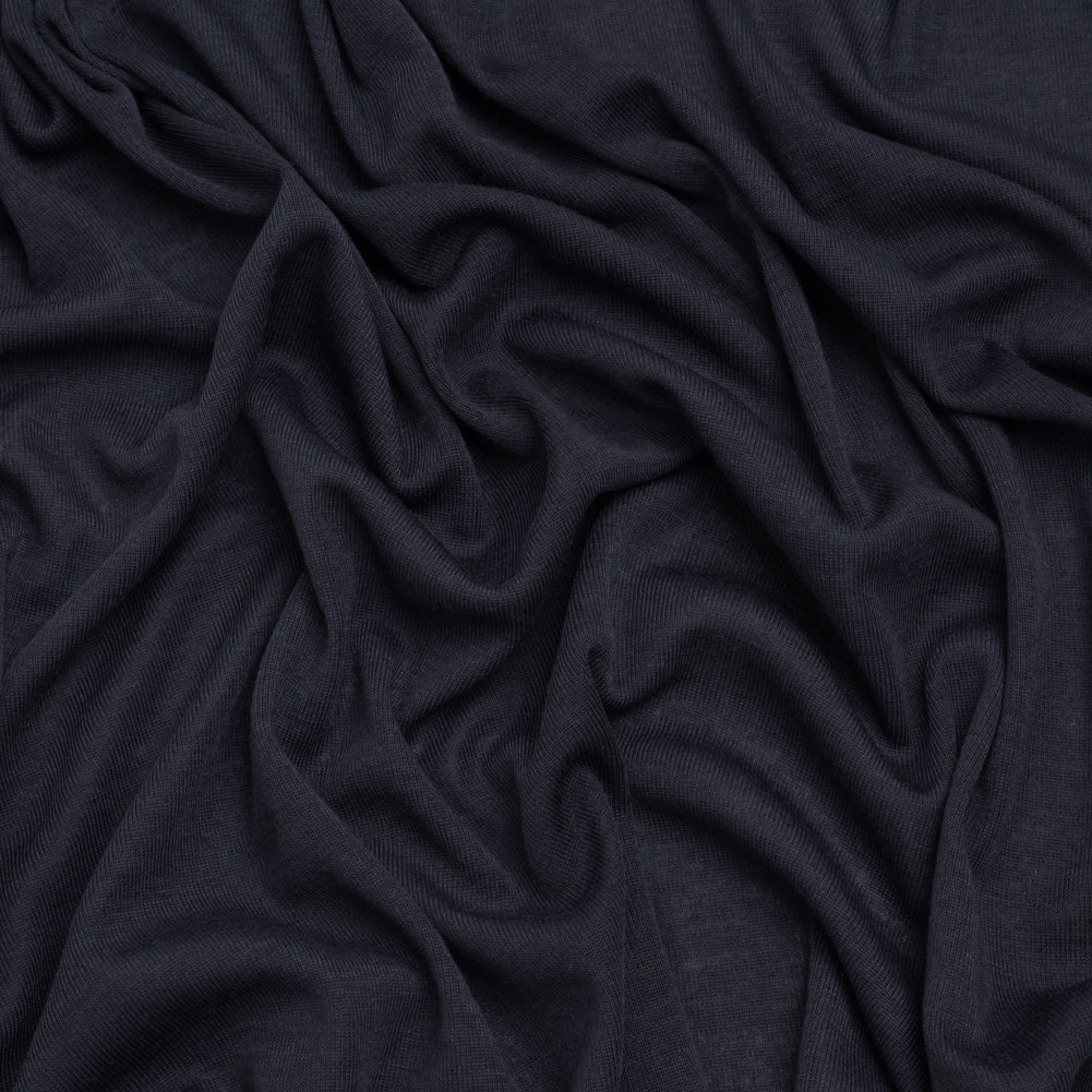 Polyester 1x1 Rib Knit - Navy Blue - Deadstock - Joann Fabrics