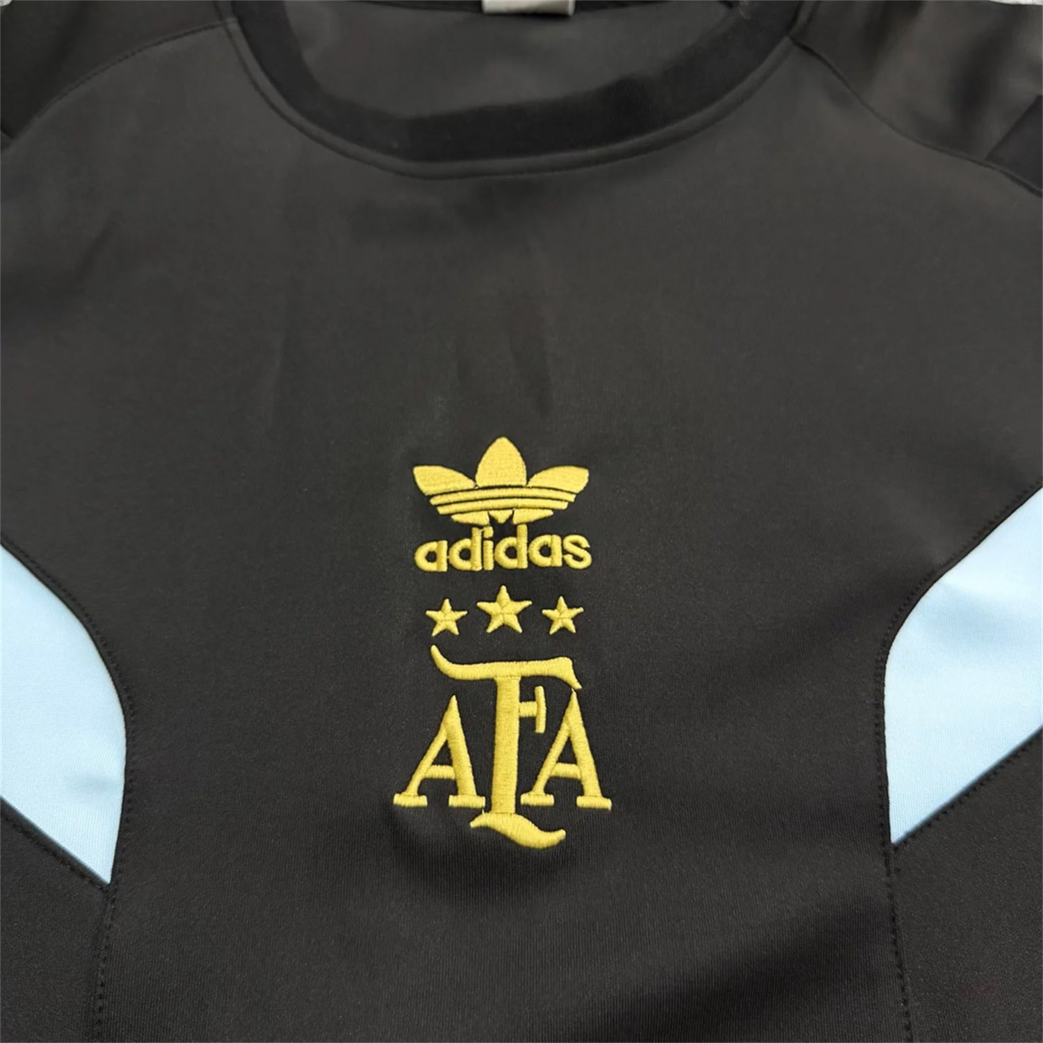 Argentina 2026 Black With Blue Stripes Training Jersey - Fans Version - UnitedFutballJersey