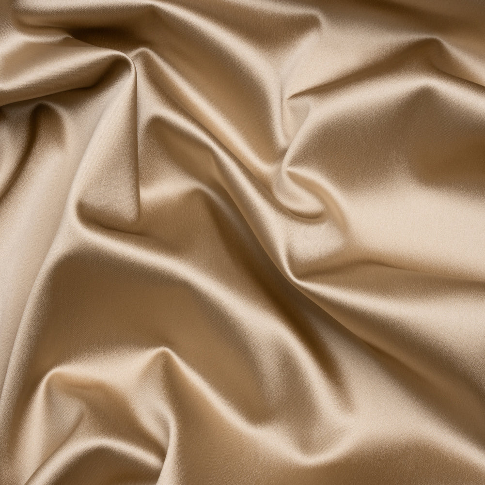Stretch Satin Made in Italy - Taupe with Pumice Stone Backing - Premium Collection - Joann Fabrics